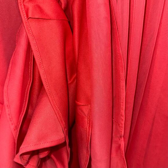 JY Jenny Yoo JY514 Bridesmaid Full Length Dress Gown Firecracker Size 6 - Picture 6 of 14